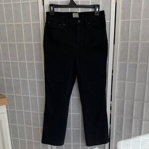 J. Crew Billie Demi Boot Crop Black Jean